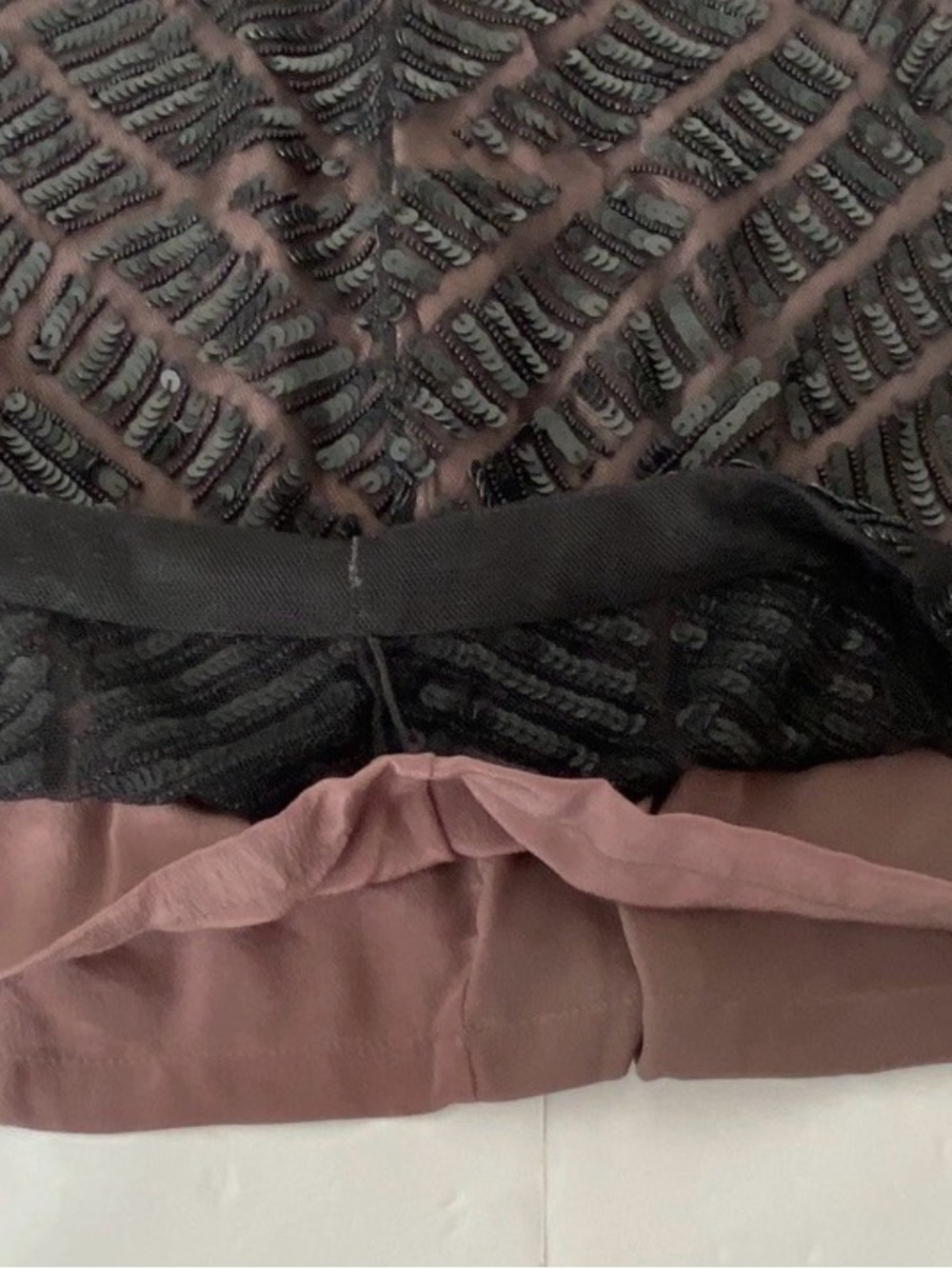 Haute Hippie Black Sequined Strapless Mini Skirt - Picture 11 of 12